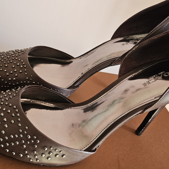 Coach Brown Studded Women's Shoes - Picture 4 of 11